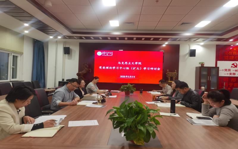 马克思主义学院召开党委理论学习中心组（扩大） 学习研讨会